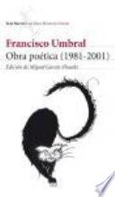 Obra poética, 1981-2001