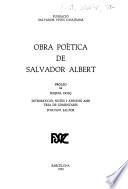 Obra poètica de Salvador Albert