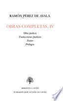 Obra poética. Traducciones poéticas. Teatro. Prólogos