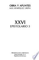 Obra y apuntes: Epistolario 3