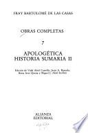Obras completas: Apologetica historia sumaria
