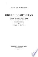 Obras completas con comentario