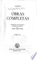 Obras completas [de] Azorín [pseud.]