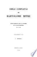 Obras completas de Bartolome Mitre