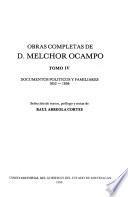 Obras completas de D. Melchor Ocampo: Documentos políticos y familiares, 1852-1858