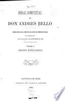 Obras completas de Don Andrés Bello