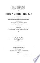 Obras completas de don Andrés Bello