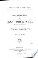 Obras completas de Francisco AcuÃ±a de Figueroa