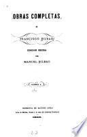 Obras completas de Francisco Bilbao