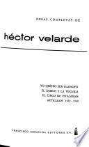 Obras completas de Héctor Velarde: Cuentos. Artículos humorísticos