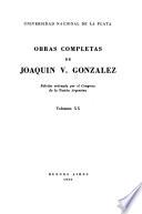 Obras completas de Joaquín V. González