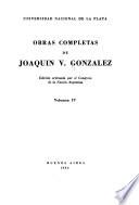 Obras completas de Joaquín V. González