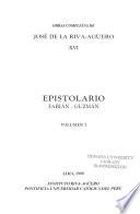 Obras completas de José de la Riva-Agüero: Epistolario: Fabián-Guzmán (v. 1-2)