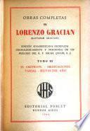 Obras completas de Lorenzo Gracián (Baltasar Gracián)
