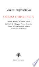 Obras completas de Miguel de Unamuno ; edición y prólogo de Ricardo Senabre