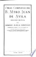 Obras completas del B. Mtro. Juan de Avila