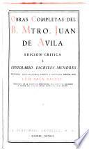 Obras completas del B. Mtro. Juan de Avila