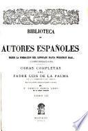 Obras completas del Padre Luis de la Palma