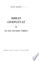 Obras completas: En los Estados Unidos