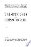 Obras de Anatole France: Opiniones de Jerónimo Coignard