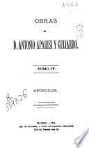 Obras de D. Antonio Aparisi y Guijarro