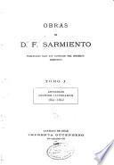 Obras de D. F. Sarmiento ...: Artículos críticos y literarios, 1887, '85, 1909