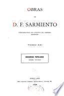 Obras de D. F. Sarmiento: Discursos populares. 1899