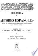 Obras de D. Francisco Martinez de la Rosa