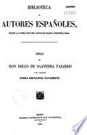 Obras de Don Diego de Saavedra Fajardo y del licenciado Pedro Fernandez Navarrete