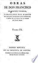 Obras de don Francisco de Quevedo Villegas
