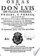 Obras de don Luis de Vlloa Pereira