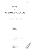 Obras de don Nicomedes-Pastor Diaz de la Real Academia Española