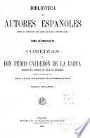 Obras de don Pedro Caldéron de la Barca