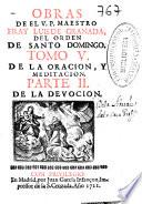 Obras de el V.P. ... fray Luis de Granada del Orden de Santo Domingo