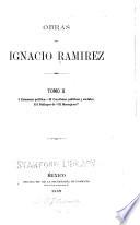 Obras de Ignacio Ramírez