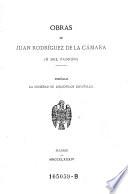 Obras de Juan Rodrʹiguez de la Cʹamara