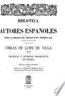 Obras de Lope de Vega: Crónicas y leyendas dramáticas de España