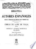 Obras de Lope de Vega: Crónicas y leyendas dramáticas de España