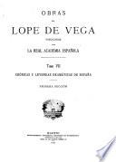 Obras de Lope de Vega publicadas por la Real Academia Española