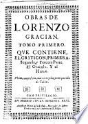 Obras de Lorenzo Gracian