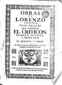 Obras de Lorenzo Gracian