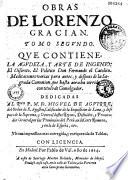Obras de Lorenzo Gracian,...