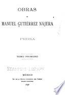 Obras de Manuel Gutiérrez Nájera