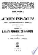 Obras de Martin Fernandez de Navarrete
