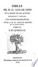 Obras del M. Fr. Luis de Leon ...: Las poesias. 1816