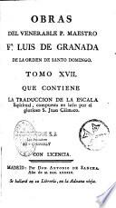 Obras del venerable P. Maestro Fr. Luis De Granada, de la orden de Santo Domingo