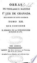 Obras del venerable P. Maestro Fr Luis de Granada ...