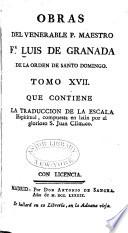 Obras del venerable P. Maestro Fr Luis de Granada ...