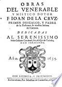 Obras del venerable y mistico dotor J. de la Crus