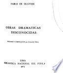 Obras dramáticas desconocidas